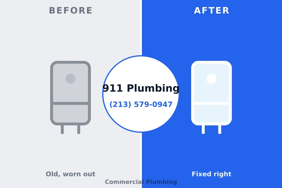 Before and after: plumbing repair Brandywine Bay, NC